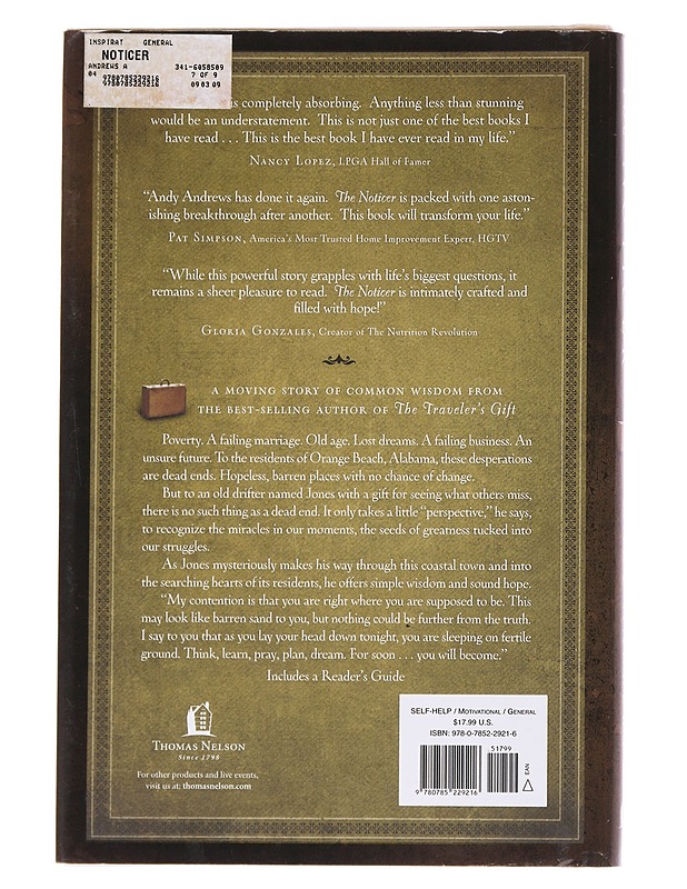 The Noticer - Andy Andrews - Romaanit ja novellit - 10105568233 - 1