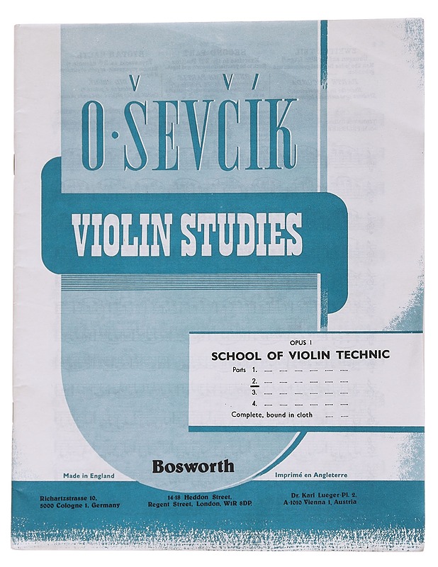 O.servcik: Violin studies - Bosworth - Musiikki- ja elokuvakirjat - 10105568237 - 0