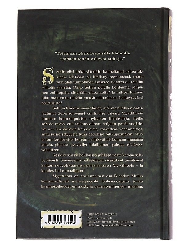 Myyttihovi - Mull, Brandon - Fantasia- ja scifi - 10105568262 - 1