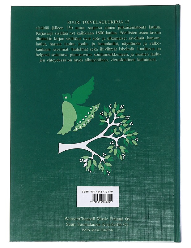 Suuri toivelaulukirja. 12 - Heikki Uusitalo - Tietokirjat ja oppaat - 10105568285 - 1