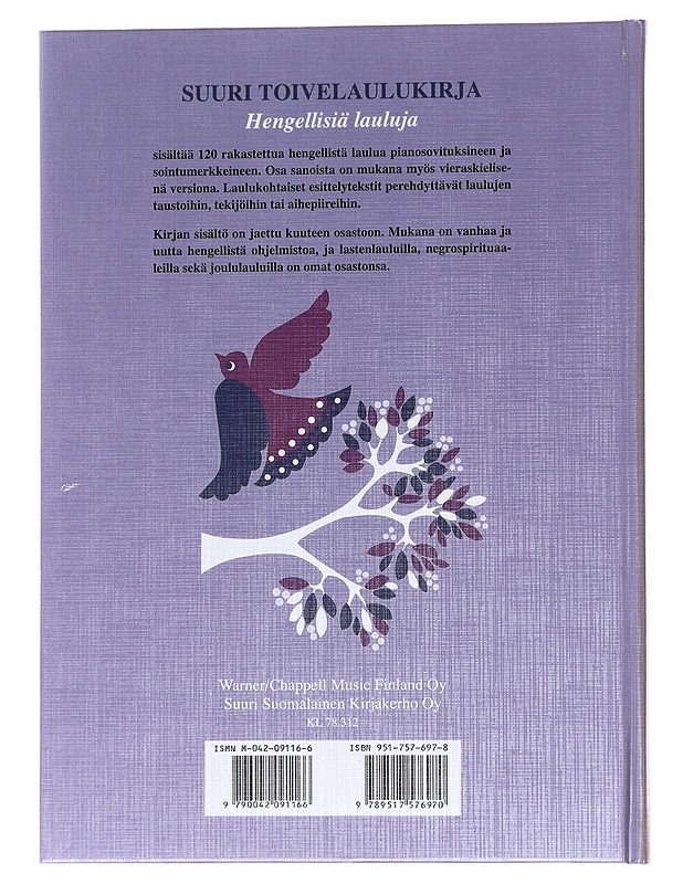 Suuri toivelaulukirja: Hengellisiä lauluja - Kari, Virpi - Tietokirjat ja oppaat - 10105568304 - 1
