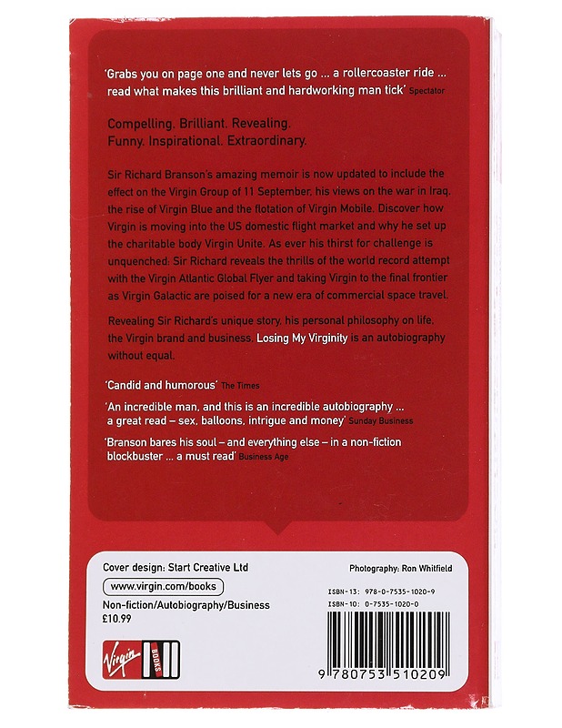 Losing my virginity : the autobiography - Richard Branson - Elämäkerrat ja muistelmat - 10105568397 - 1