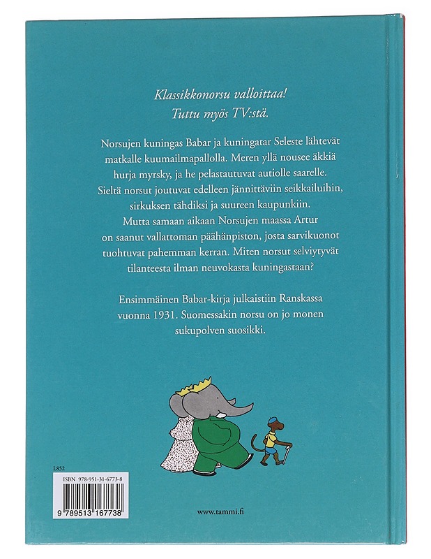 Babarin matka - Brunhoff, Jean de - Lastenkirjat - 10105568452 - 1