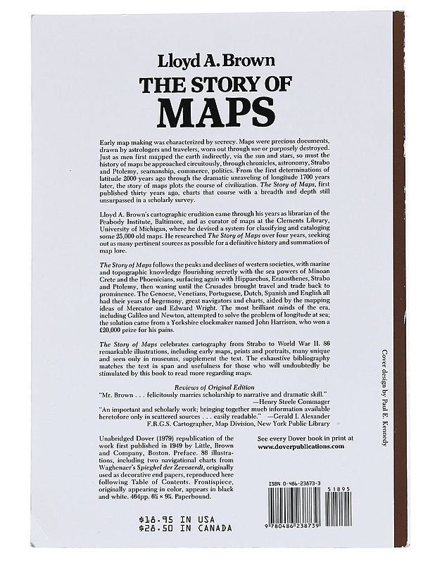 The Story of Maps - Lloyd A. Brown - Tietokirjat - 10105568534 - 1
