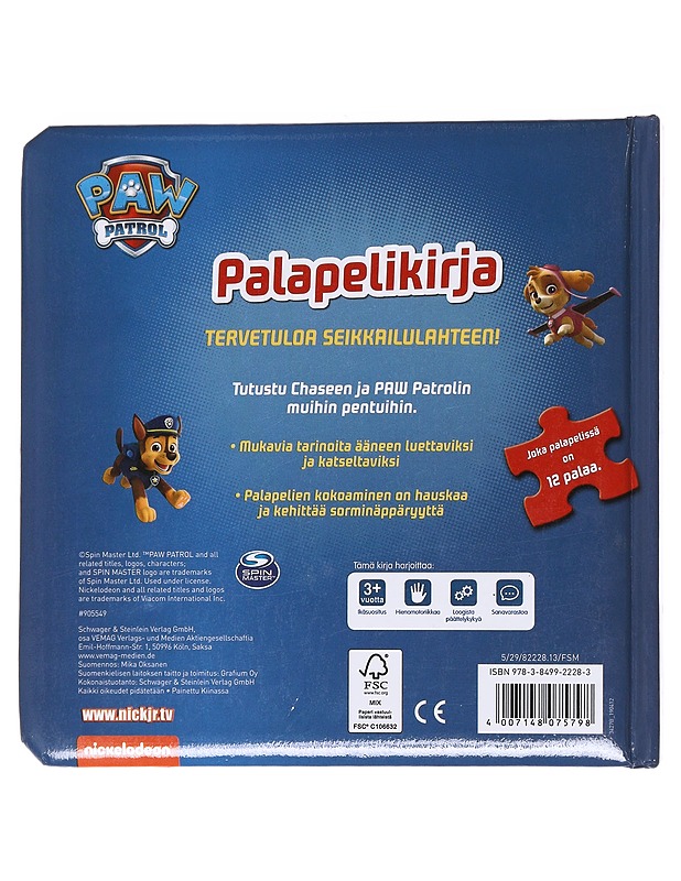 Paw Patrol: Palapelikirja - Mika Oksanen - Lastenkirjat - 10105568545 - 1