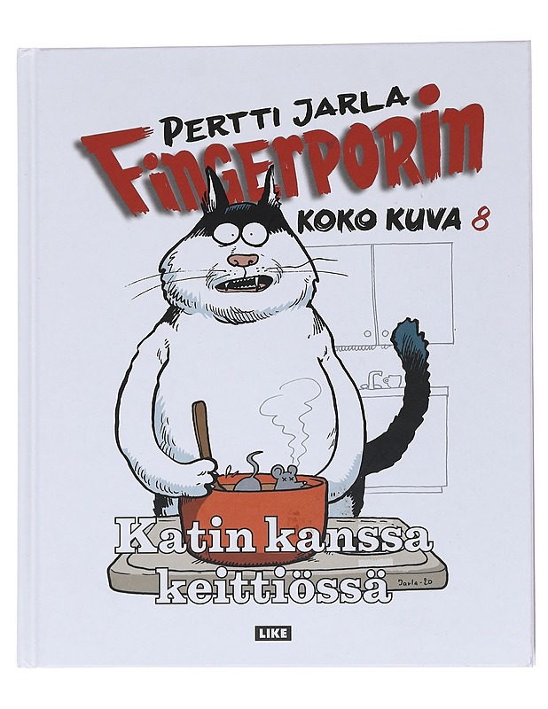 Fingerporin koko kuva / 8 Katin kanssa keittiössä - Pertti Jarla - Sarjakuvat - 10105568561 - 0