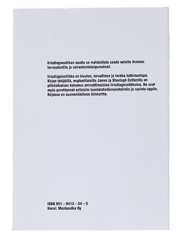 Silmät - terveyden kuvastin / iirisdiagnostiikan käsikirja - Colton, James - Tietokirjat ja oppaat - 10105568587 - 1