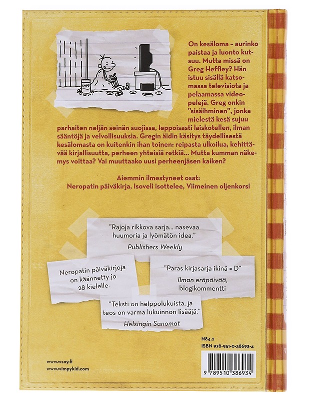 Neropatin päiväkirja: Kovan onnen kesä 4 : Greg Heffleyn julkaisu - Kinney, Jeff - Lastenkirjat - 10105568663 - 1