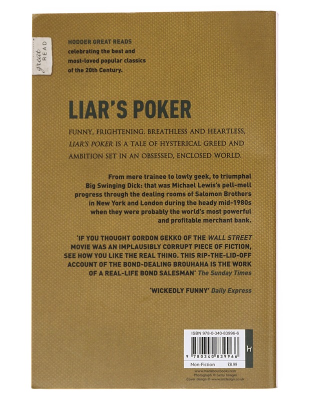 Liar's poker - Michael Lewis - Elämäkerrat ja muistelmat - 10105568664 - 1