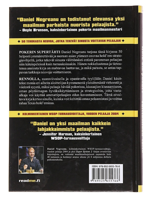 Hold'em pokeri: voittamisen taito - Negreanu, Daniel - Tietokirjat ja oppaat - 10105568682 - 1