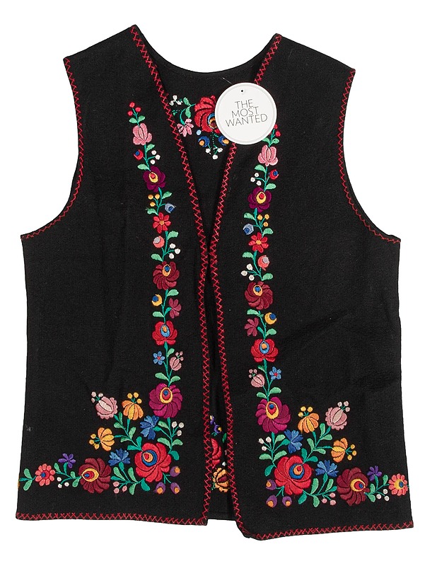 Kirjailtu huopaliivi, one size - TMW Vaatteet - 10105568833 - 0