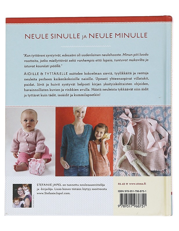 Äidille & tyttärelle / 20 kaunista neulemallia pienille & isoille - Japel, Stefanie - Harrastekirjat - 10105568859 - 1