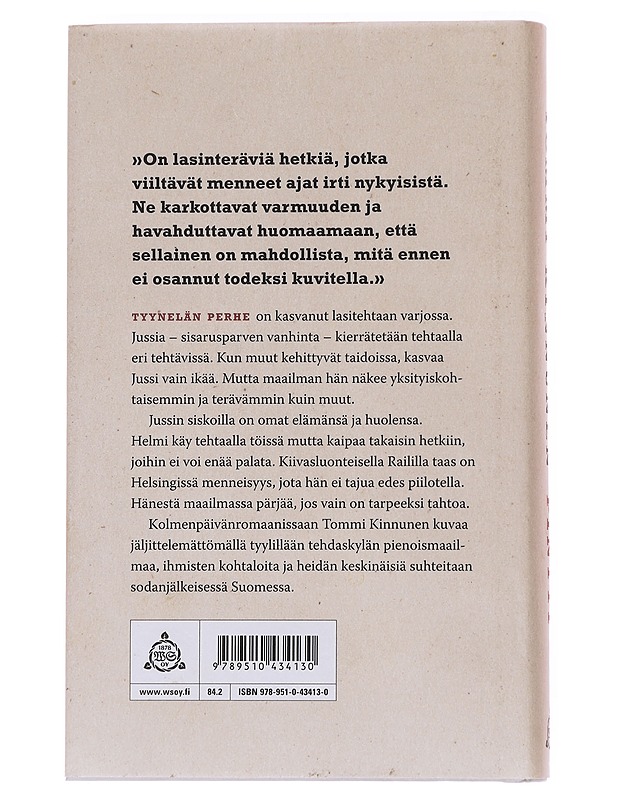 Pintti : kolmenpäivänromaani - Tommi Kinnunen - Romaanit ja novellit - 10105568883 - 1