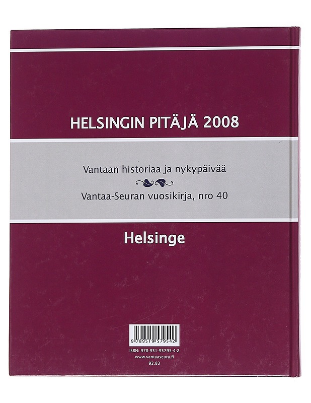Helsingin pitäjä 2008 Helsinge - Hako, Jukka - Tietokirjat ja oppaat - 10105568955 - 1