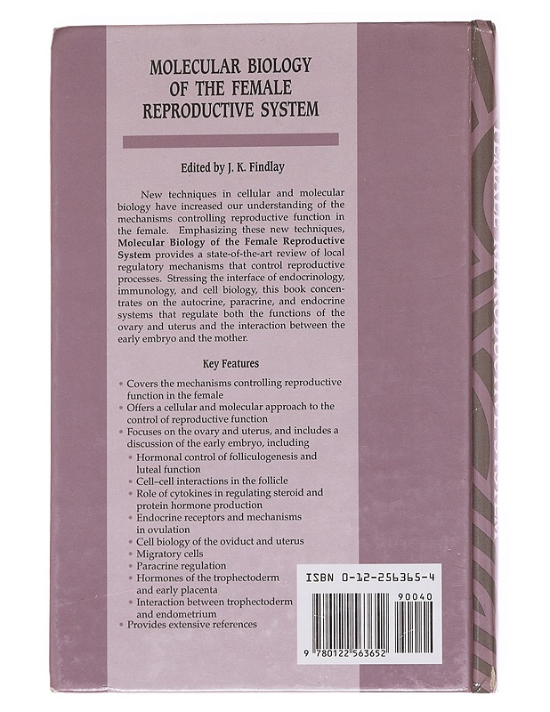 Molecular biology of the female reproductive system - J. K. Findlay - Tietokirjat ja oppaat - 10105568990 - 1