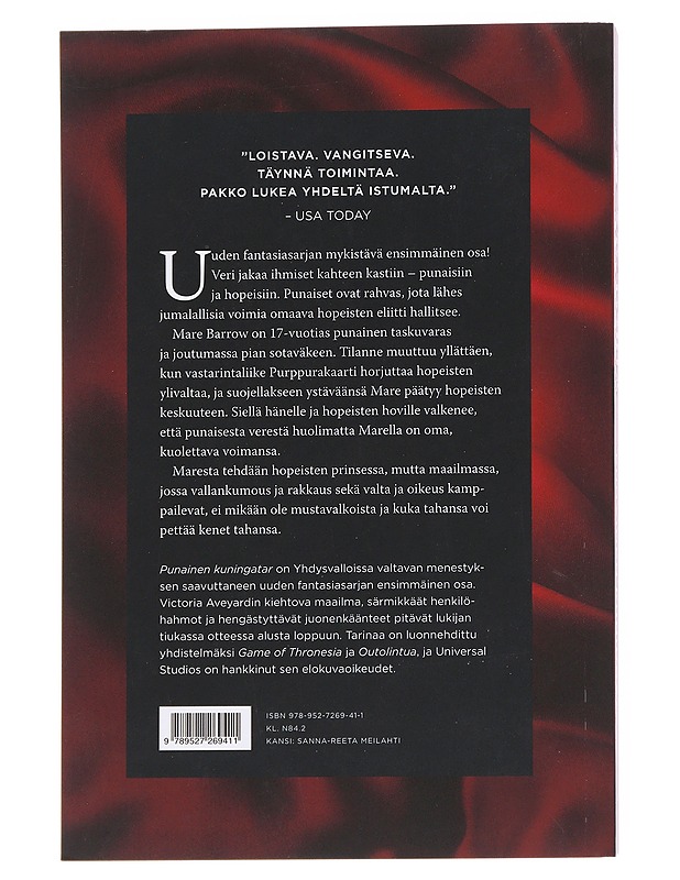 Punainen kuningatar - Aveyard, Victoria - Fantasia- ja scifi - 10105569010 - 1
