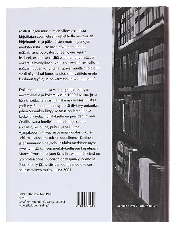 Euroopan murros, Proust ja Kross / muistelmia 1992-2001 - Matti Klinge - Elämäkerrat ja muistelmat - 10105569044 - 1