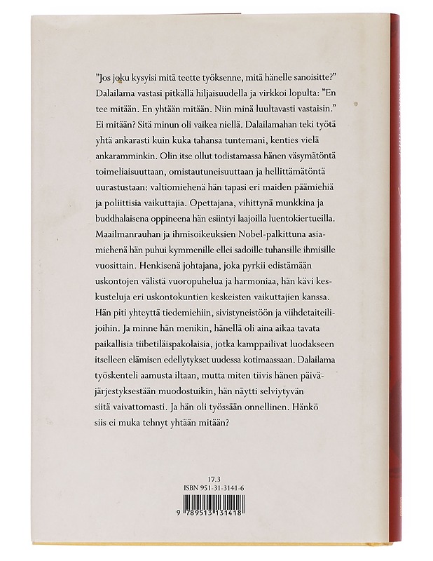 Työn ilo : onnellisuuden taito työssä - Dalai Lama - Elämäkerrat ja muistelmat - 10105569151 - 1