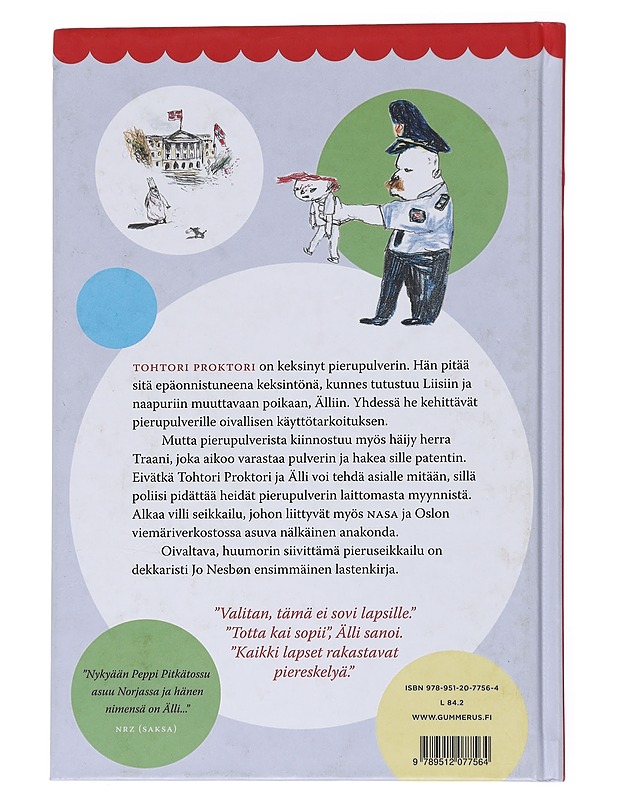 Tohtori Proktorin pierupulveri - Nesbø, Jo - Lastenkirjat - 10105569226 - 1