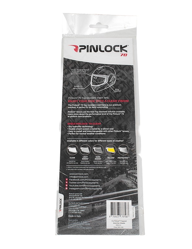PINLOCK 70 linssi Airoh Rev visiirille - Muut urheiluvälineet ja vapaa-aika - 10105569230 - 1