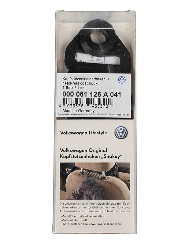 VOLKSWAGEN LIFESTYLE Original Snakey niskatuen koukku - Muut urheiluvälineet ja vapaa-aika - 10105569246 - 0
