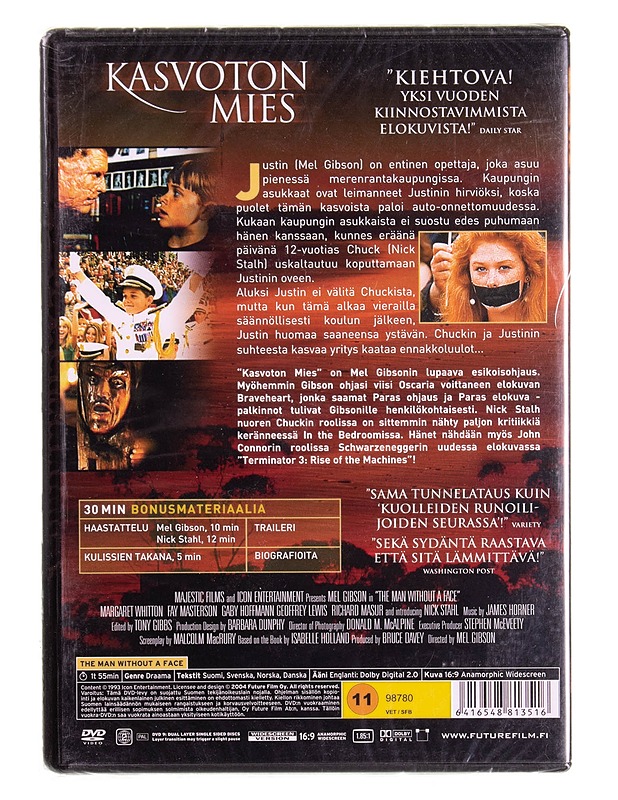 Kasvoton mies - DVD - DVD-elokuvat - 10105569296 - 1