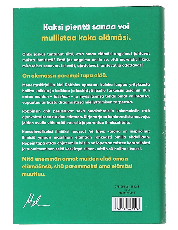 Let them -teoria - Mel Robbins - Tietokirjat ja oppaat - 10105569316 - 1