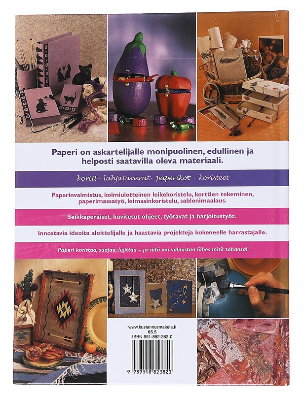 Paperitöiden iso ideakirja / paperista kaikkea kivaa itselle ja lahjaksi - Vainikainen - Tietokirjat ja oppaat - 10105569328 - 1