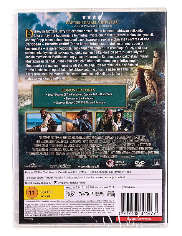 Pirates of the Caribbean : Vierailla vesillä - DVD - DVD-elokuvat - 10105569346 - 1