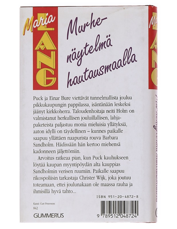 Murhenäytelmä hautausmaalla / salapoliisiromaani - Lang, Maria - Jännitys ja dekkarit - 10105569366 - 1