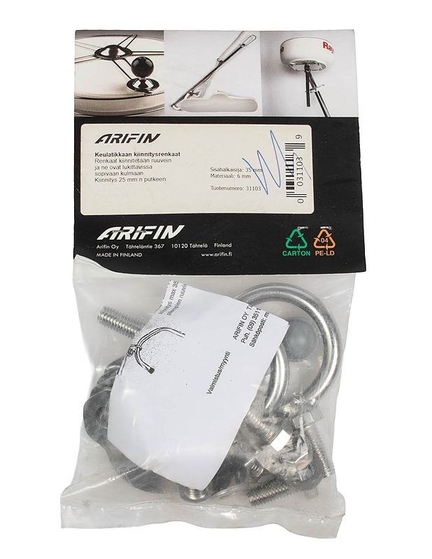 ARIFIN keulatikkaan kiinnitysrengassarja - Kalastus - 10105569361 - 1