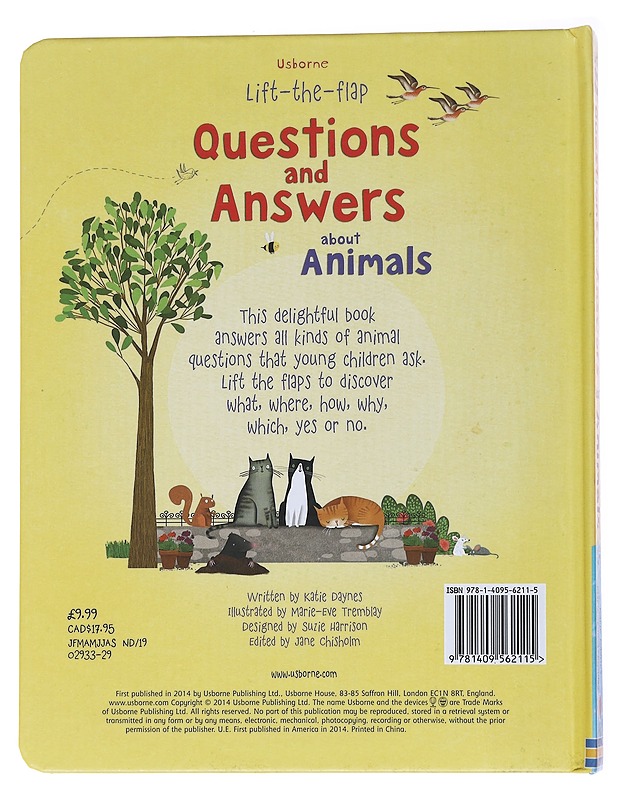 Lift-the-flap questions and answers about animals - Daynes, Katie - Lastenkirjat - 10105569403 - 1