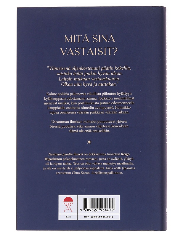 Namiyan puodin ihmeet - Higashino, Keigo - Romaanit ja novellit - 10105569418 - 1