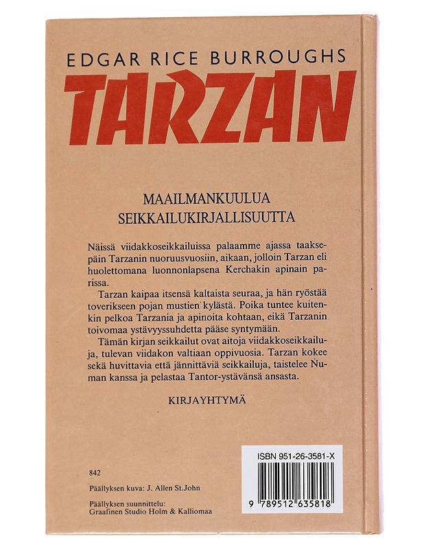 Tarzanin viidakkoseikkailuja - Burroughs, Edgar Rice - Romaanit ja novellit - 10105569433 - 1