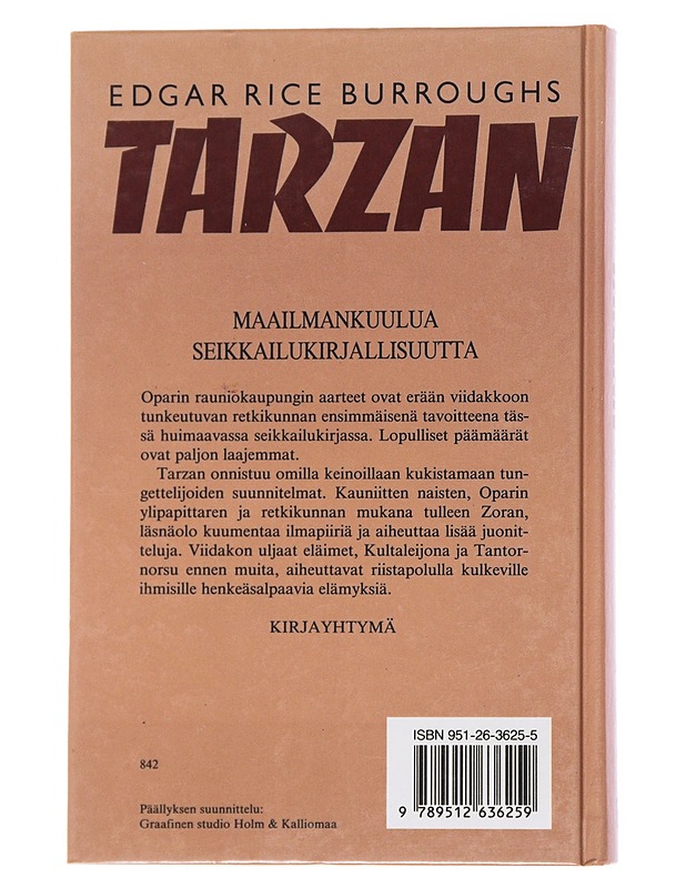 Voittamaton Tarzan - Burroughs, Edgar Rice - Romaanit ja novellit - 10105569437 - 1
