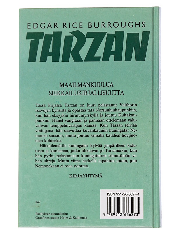 Tarzan ja kultakaupunki - Burroughs, Edgar Rice - Romaanit ja novellit - 10105569444 - 1