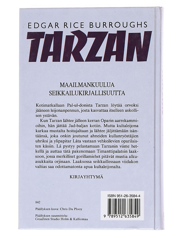 Tarzan ja kultaleijona - Burroughs, Edgar Rice - Romaanit ja novellit - 10105569448 - 1