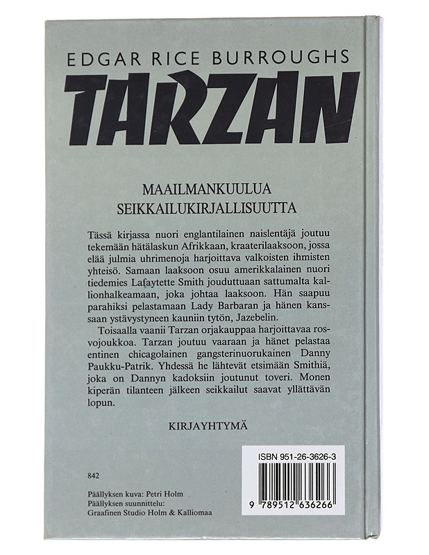 Urhea Tarzan - Burroughs, Edgar Rice - Romaanit ja novellit - 10105569453 - 1