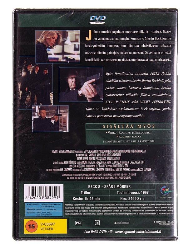 Beck  ja pimeyden jäljet 8 - DVD - DVD-elokuvat - 10105569522 - 1