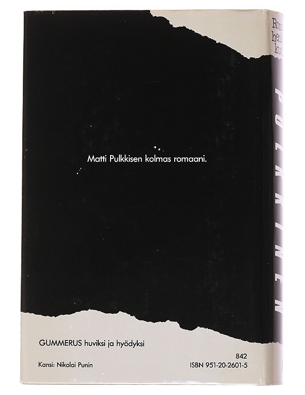 Romaanihenkilön kuolema / tarua ja totta eli ihmisen kuvaus - Matti Pulkkinen - Kaunokirjallisuus - 10105569537 - 1