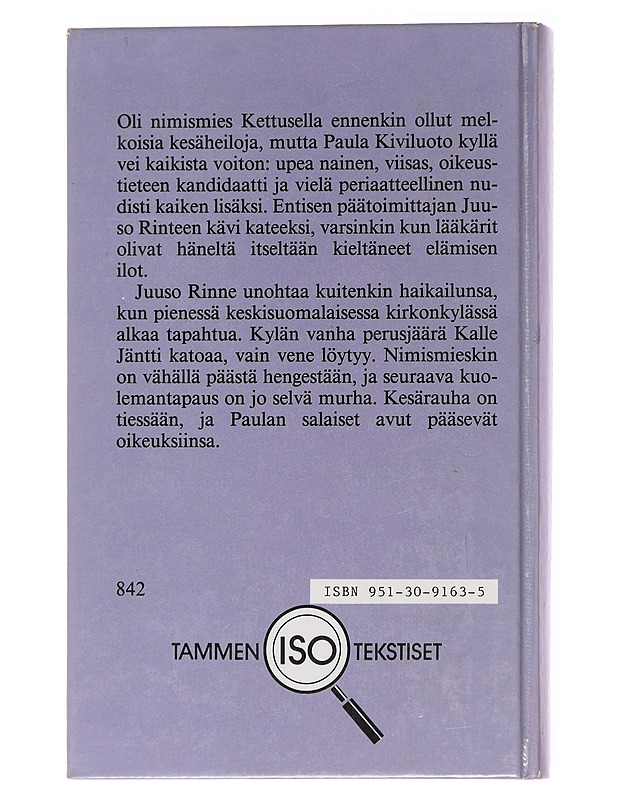 Kuolleet eivät juorua / dekkari : tutkimus eräiden mahdollisuuksien ulottuvuuksista - Olavi Kokko - Romaanit ja novellit - 10105569563 - 1