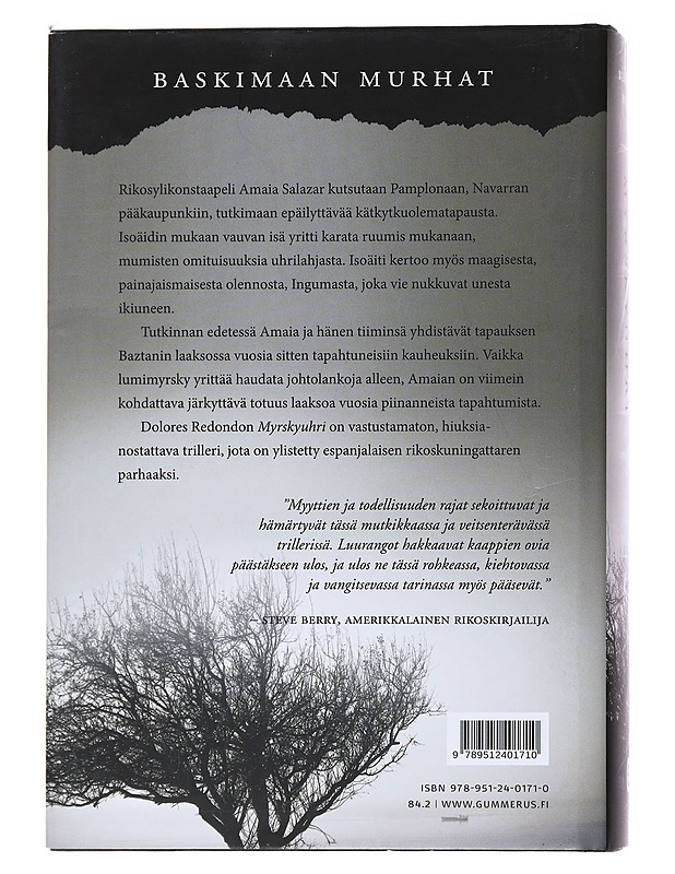 Myrskyuhri - Redondo, Dolores - Romaanit ja novellit - 10105569578 - 1