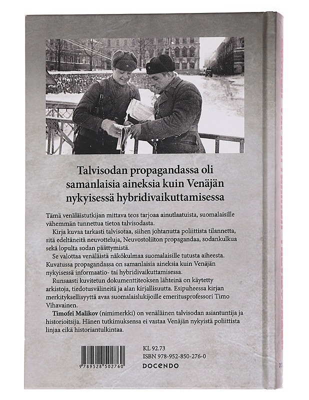 Suomen vapauttaminen talvisodassa 1939-1940 / 85 vuotta Neuvostoliiton ja Suomen sodasta - Malikov, Timofei - Historiakirjat - 10105569596 - 1