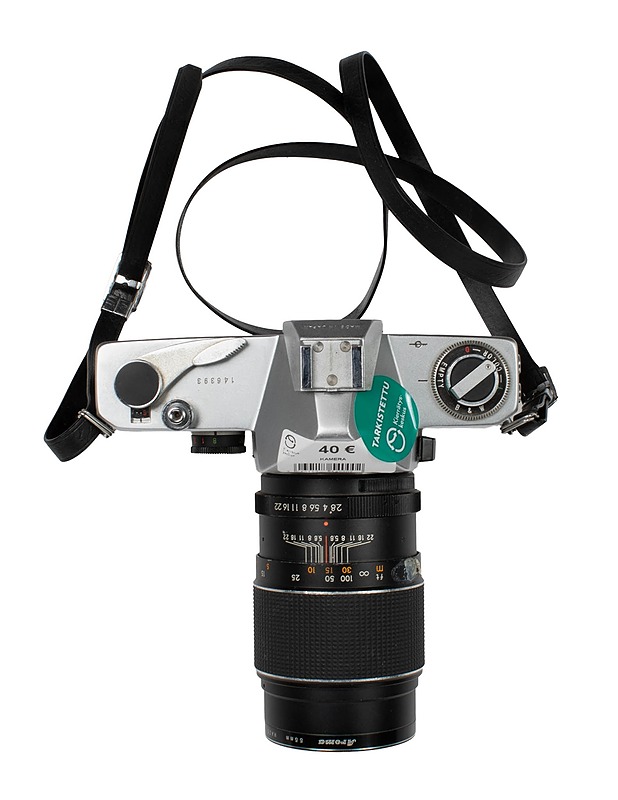 CHINONFLEX TTL järjestelmäkamera, CHINONFLEX Auto Reflex 1:2.8 F135mm objektiivilla ja Aroma 55mm Haze UV filtterillä - Muu elektroniikka - 10105569626 - 3