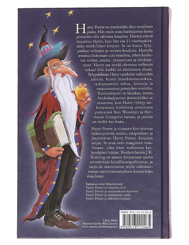 Harry Potter ja viisasten kivi - Rowling, J. K. - Fantasia- ja scifi - 10105569628 - 1