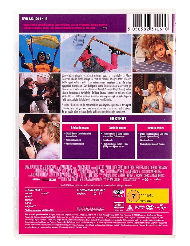Bridget Jones : elämä jatkuu - DVD - DVD-elokuvat - 10105569641 - 1