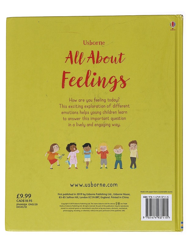 All about feelings - Brooks, Felicity - Lastenkirjat - 10105569651 - 1