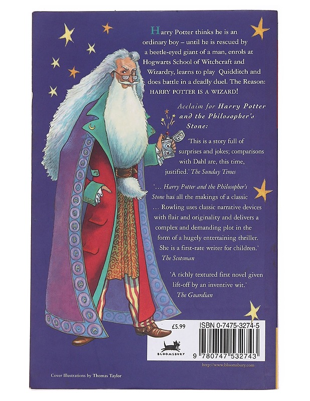 Harry Potter and the philosopher's stone - J. K. Rowling - Lastenkirjat - 10105569738 - 1