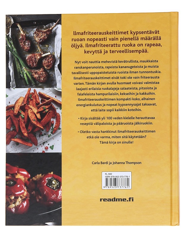 Airfryer keittokirja / rapeaa, kevyttä, terveellisempää - Thompson, Johanna - Ruokakirjat - 10105569748 - 1