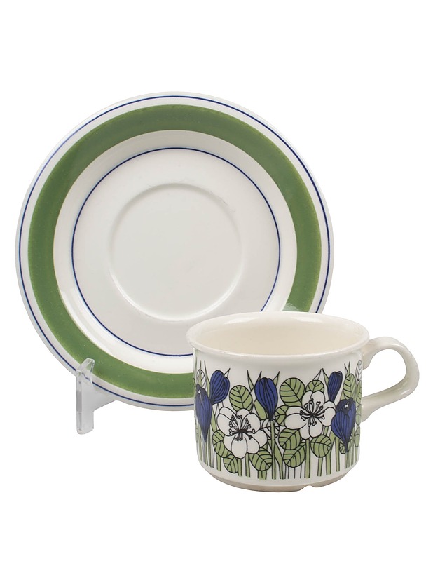 ARABIA Krokus kahvikuppi ja aluslautanen - Designsuosikit - 10105569821 - 0